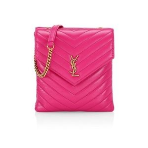 Saint Laurent
Matelassé Leather Double Flap Shoulder Bag